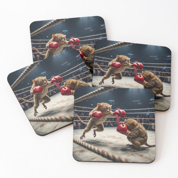 Item preview, Tarsiers Practice the Sweet Science in the Squared Circle designed and sold by Tridentulus.