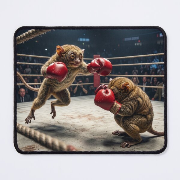 Item preview, Tarsiers Practice the Sweet Science in the Squared Circle designed and sold by Tridentulus.