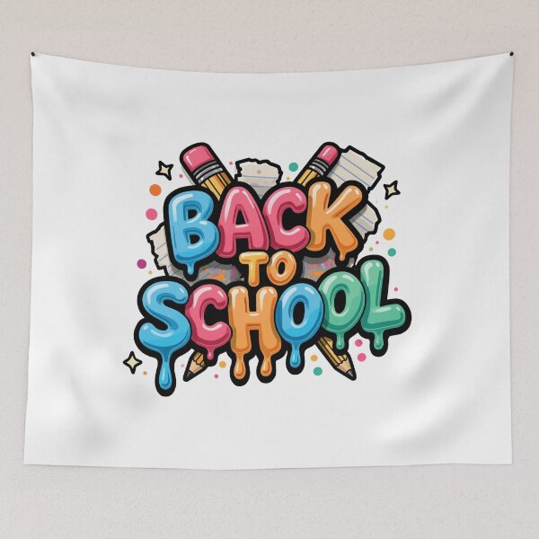 Item preview, Dripping Bubble Back To School Graffiti Typography designed and sold by Oddifys.