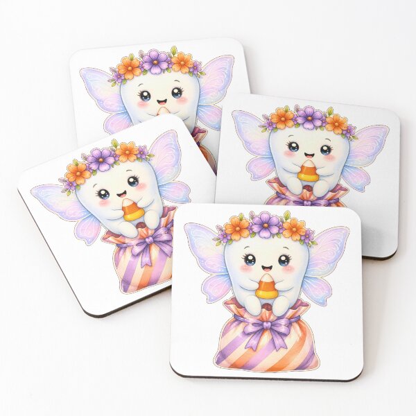 Item preview, Candy Corn Tooth Fairy | Cute Watercolor Fairy Tooth designed and sold by Mommy-Smile.