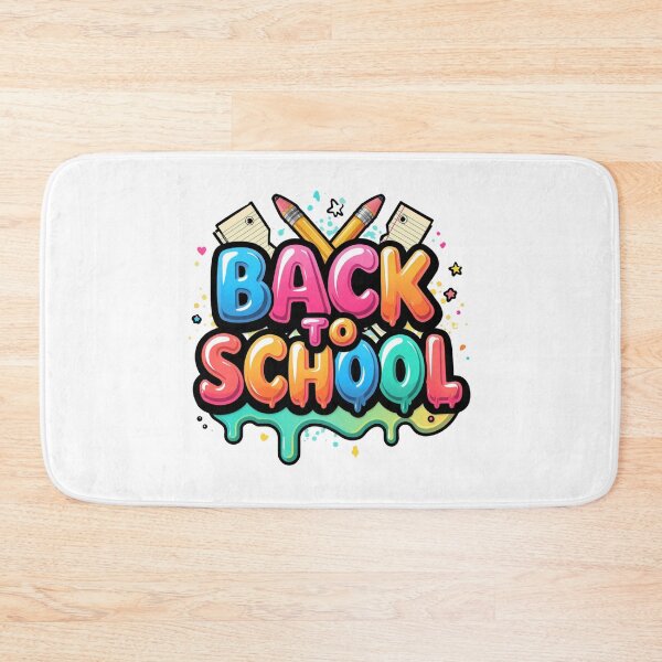 Item preview, Colorful Back To School Bubble Graffiti Typography designed and sold by Oddifys.