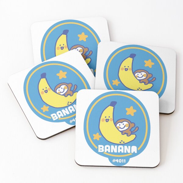 Item preview, Cute banana and monkey designed and sold by checolingo.
