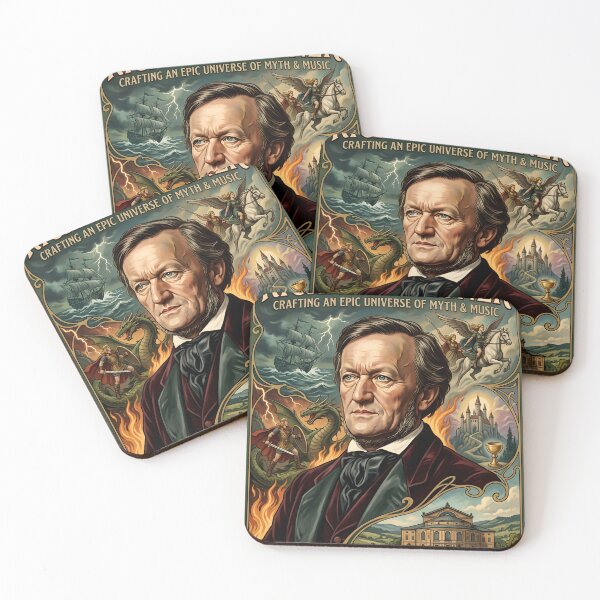Item preview, Richard Wagner - Hand Drawn Poster  designed and sold by ARTROGAN.