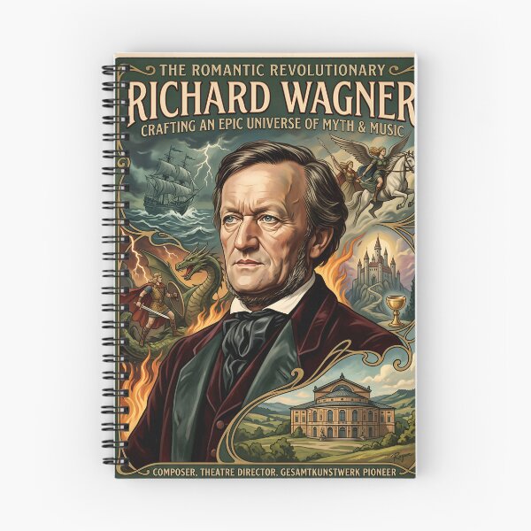 Item preview, Richard Wagner - Hand Drawn Poster  designed and sold by ARTROGAN.