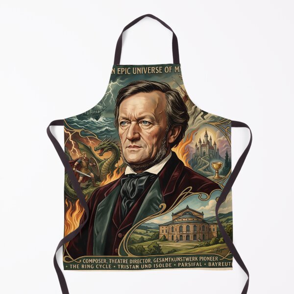 Item preview, Richard Wagner - Hand Drawn Poster  designed and sold by ARTROGAN.