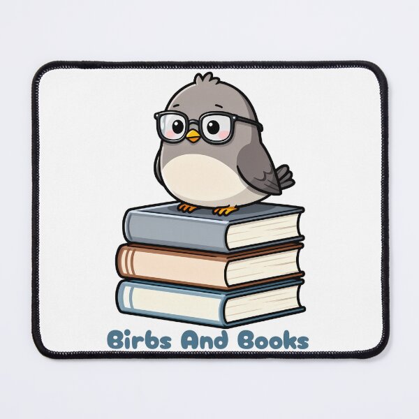 Item preview, Birbs and Books, Bookish Bird Energy designed and sold by WrenAndWhimsy.