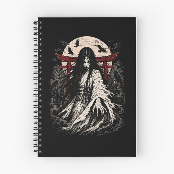 Item preview, Japanese Onryo Ghost Beneath Moon and Crimson Torii Gate designed and sold by Tong4130.