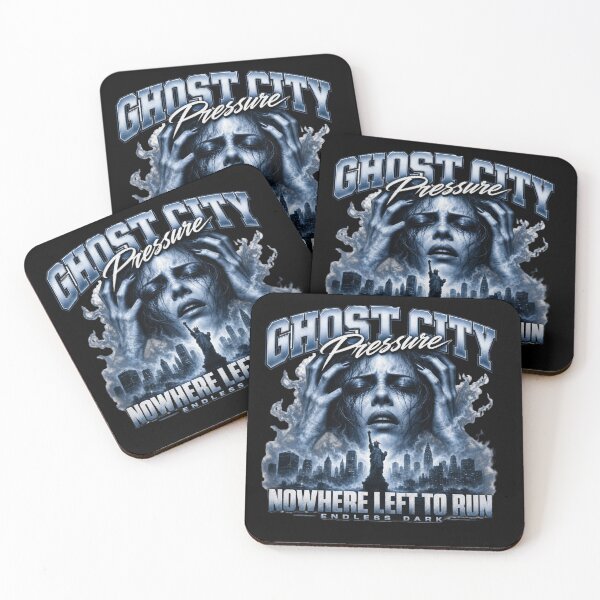 Item preview, Ghost City Pressure – Nowhere Left to Run Horror Gothic  designed and sold by freshwear design.