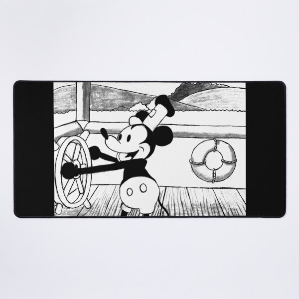 Item preview, Steamboat Willie (Black-and-White Vintage Mouse) designed and sold by GrudleBay.