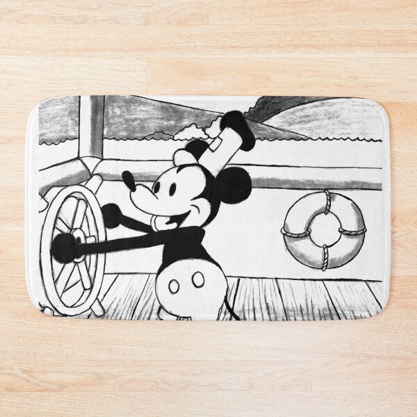Item preview, Steamboat Willie (Black-and-White Vintage Mouse) designed and sold by GrudleBay.
