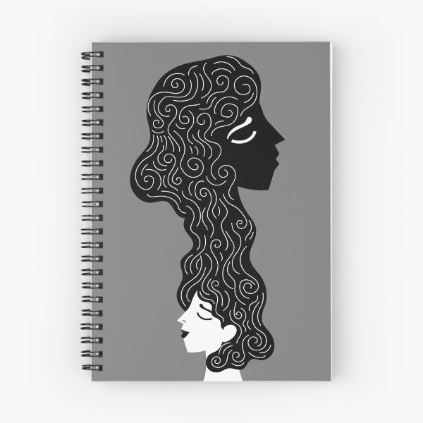 Item preview, woman with a subconscious silhouette emerging from her head designed and sold by matintheworld ( delcarmat ).