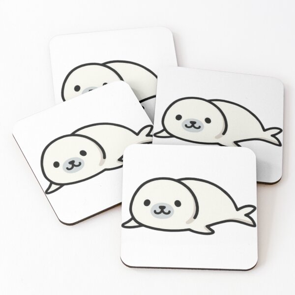Item preview, Cute Kawaii Baby Seal Sticker designed and sold by checolingo.