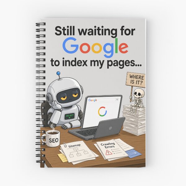 Item preview, Still Waiting for Google to Index My Pages - Funny SEO & Web Developer Humor designed and sold by wilnickvisuals.