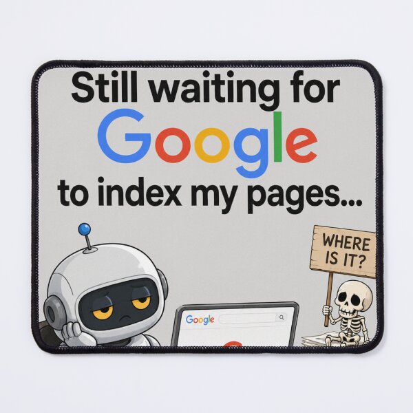 Item preview, Still Waiting for Google to Index My Pages - Funny SEO & Web Developer Humor designed and sold by wilnickvisuals.