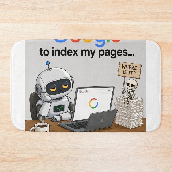 Item preview, Still Waiting for Google to Index My Pages - Funny SEO & Web Developer Humor designed and sold by wilnickvisuals.