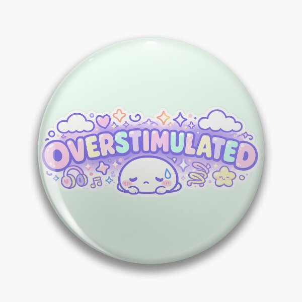 Item preview, Overstimulated sticker designed and sold by amyness.