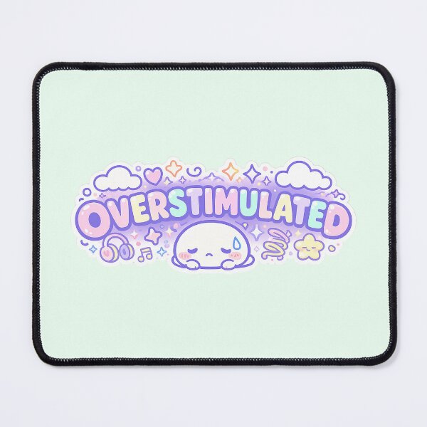 Item preview, Overstimulated sticker designed and sold by amyness.
