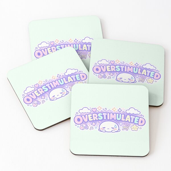 Item preview, Overstimulated sticker designed and sold by amyness.