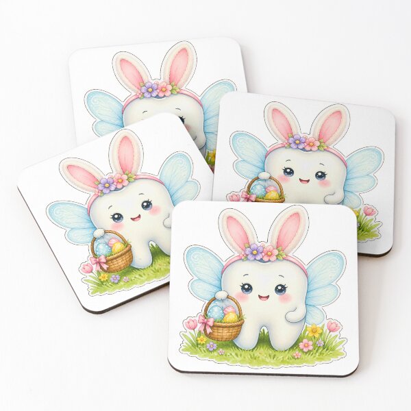 Item preview, Bunny Tooth Fairy Easter Watercolor designed and sold by Mommy-Smile.