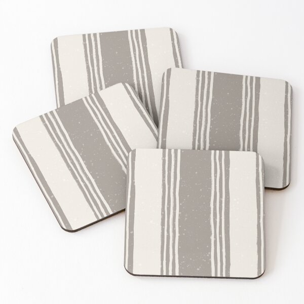 Item preview, Japandi Organic textured ticking stripe designed and sold by FrancesPoff.