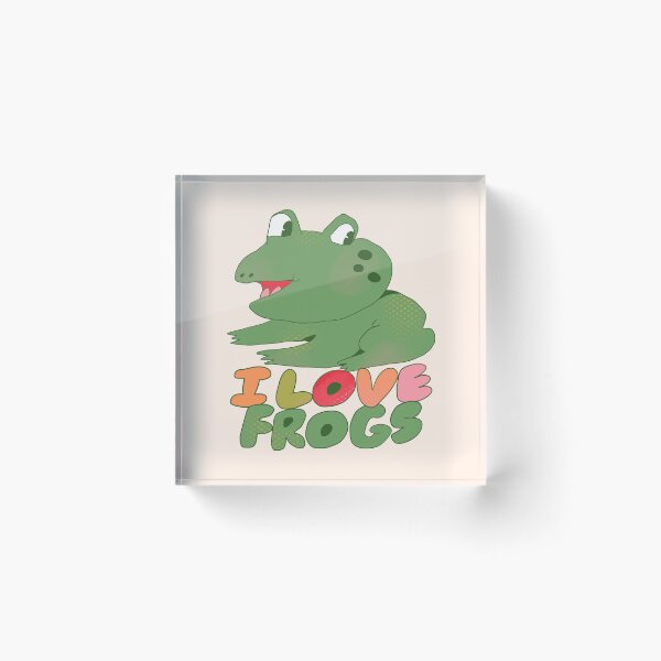 Item preview, I Love Frogs (Green) designed and sold by yellowflowerhut.