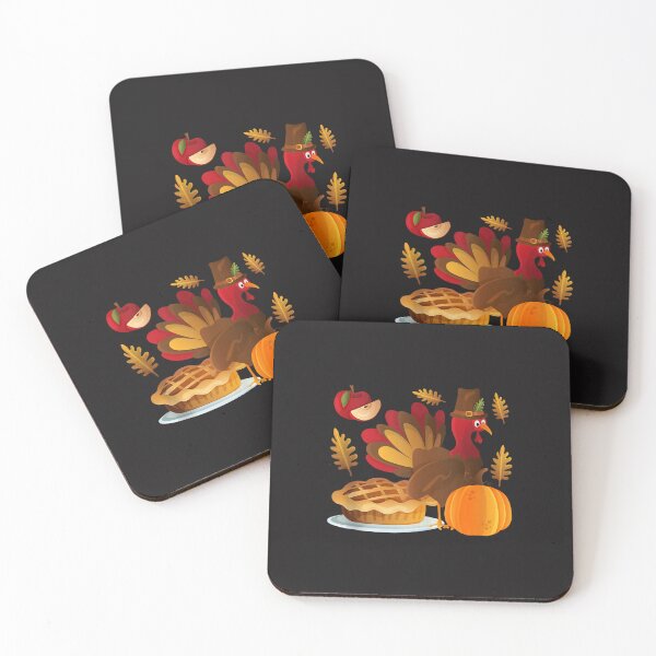 Item preview, Cute Thanksgiving Turkey Pilgrim Pumpkin Apple Pie Autumn Harvest designed and sold by kiralynstration.
