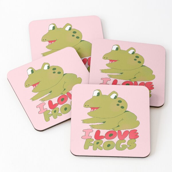 Item preview, I Love Frogs (Light Green) designed and sold by yellowflowerhut.