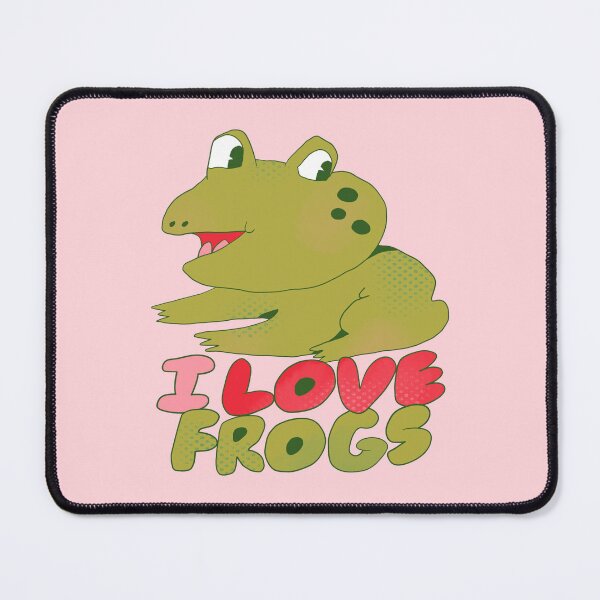Item preview, I Love Frogs (Light Green) designed and sold by yellowflowerhut.