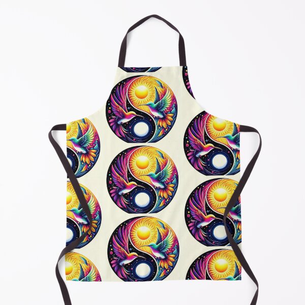 Item preview, Yin Yang Sun and Moon Hummingbirds - Colorful Balance designed and sold by Hipatye26.