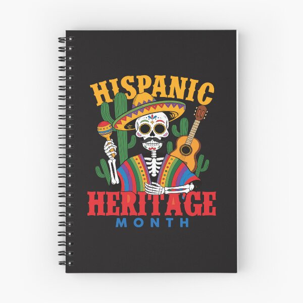 Item preview, Hispanic Heritage Month Sugar Skull Skeleton Fiesta Vintage Mexican designed and sold by kiralynstration.
