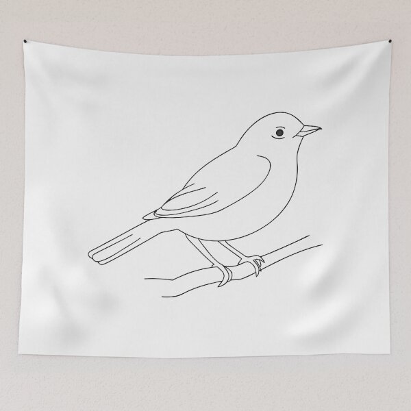Item preview, Bird Elegant 2 Line Art Gift designed and sold by OneLine Studio.