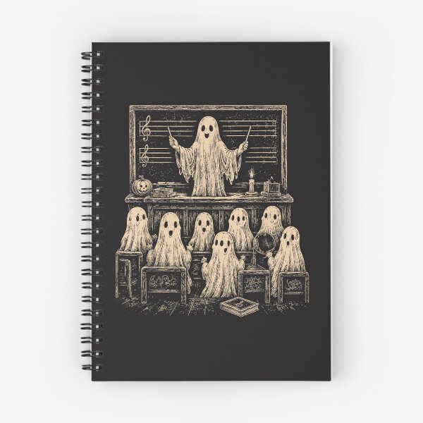 Item preview, Cute Ghost Music Teacher Halloween Classroom Vintage Spooky Music Art designed and sold by kiralynstration.