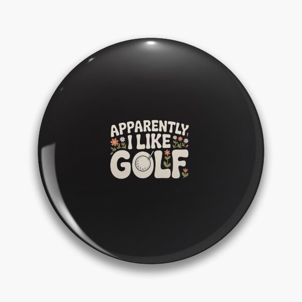 Item preview, Apparently I Like Golf Funny Retro Golfer Vintage Floral Golf Lover designed and sold by kiralynstration.