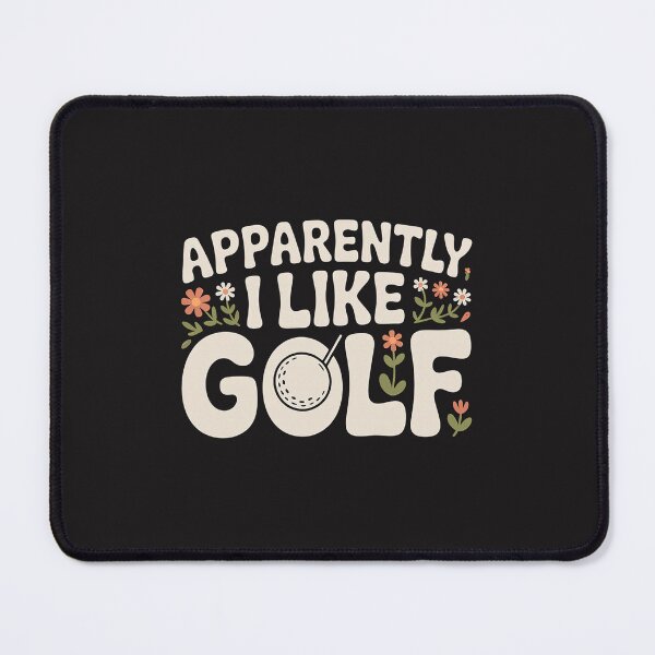 Item preview, Apparently I Like Golf Funny Retro Golfer Vintage Floral Golf Lover designed and sold by kiralynstration.