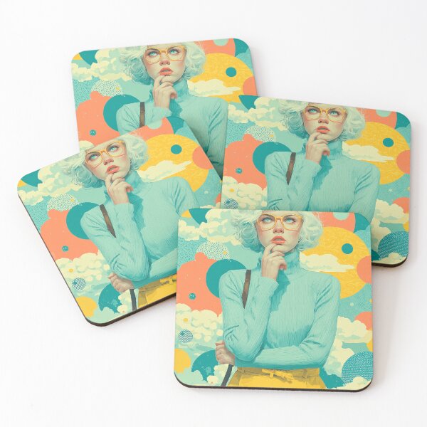 Item preview, Retro Pop Art Golden Haired Woman Illustration designed and sold by colorful-white.
