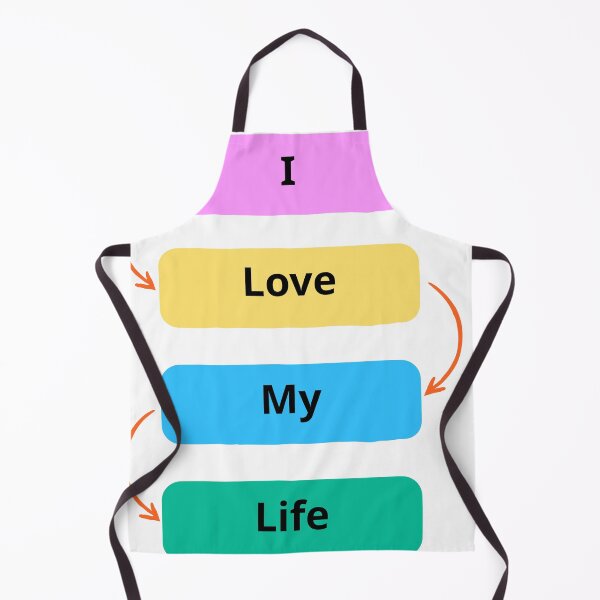 Item preview, I Love My Life Positive Quote Typography Design | Colorful Motivational Artwork designed and sold by Fatma Creates.