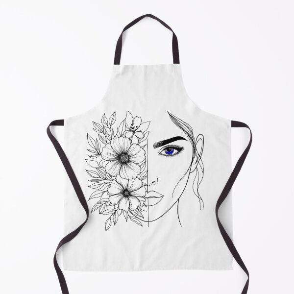 Item preview, Bohemian Woman Face with Floral Details designed and sold by Nitta Studio.
