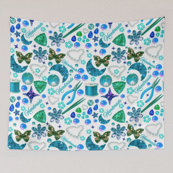 Item preview, Aqua Jewelry Making Beading Pattern | Gemstone Crystal Pearl Design | Gift for Jewelry Maker Crafter designed and sold by DesignYourWaystore.