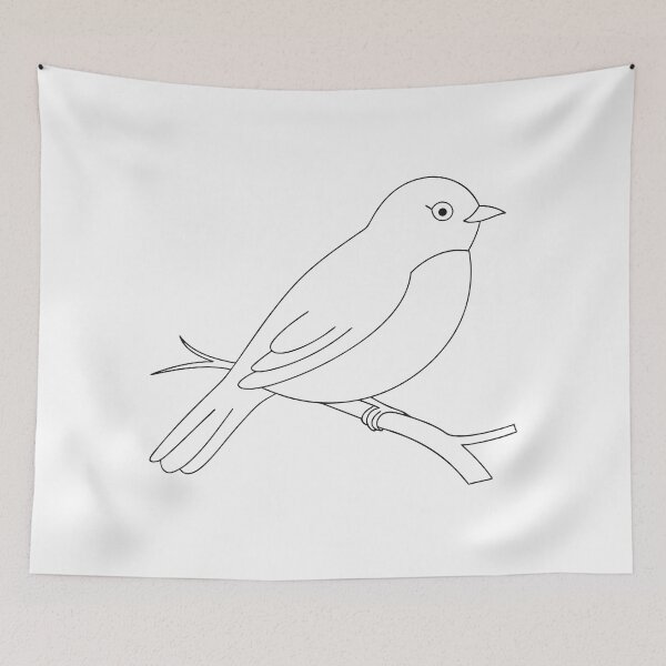 Item preview, Bird Friendly 2 Line Art Gift designed and sold by OneLine Studio.
