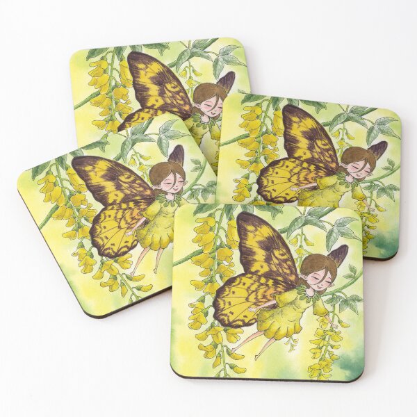 Item preview, April 30th birthday flower Laburnum Fairy designed and sold by birthflower.