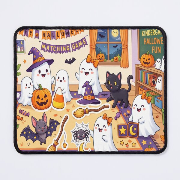 Item preview, Cute Ghost Halloween Matching Objects designed and sold by Softie Sticker Studio.