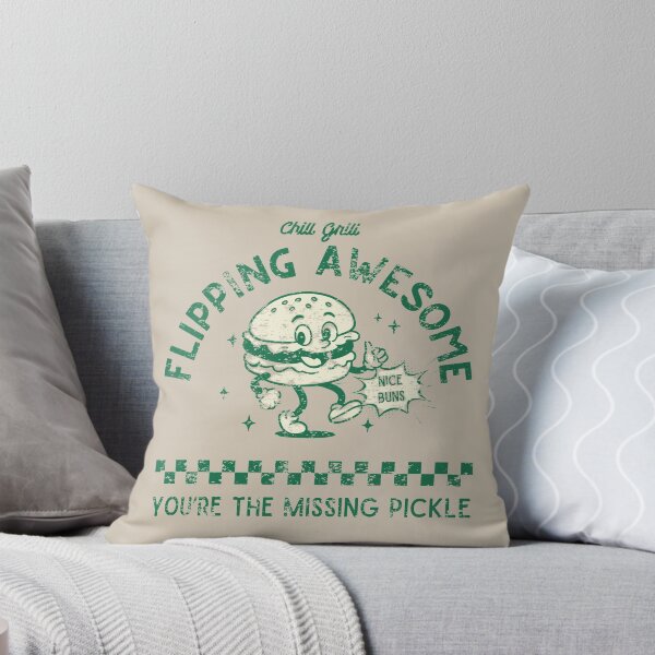 Item preview, Flipping awesome burger - vintage green designed and sold by InkRiot Studios.