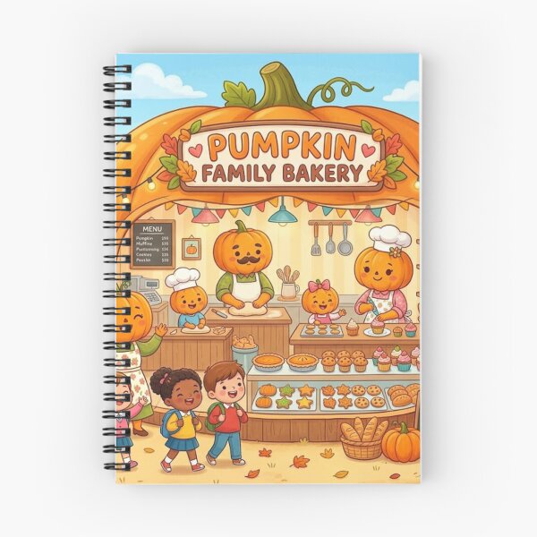 Item preview, Cute Pumpkin Ghost Family Bakery designed and sold by Softie Sticker Studio.