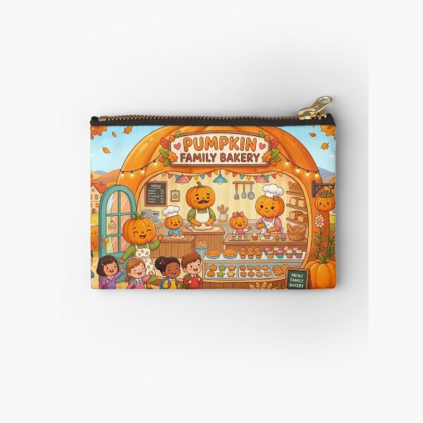 Item preview, Cute Pumpkin Ghost Family Bakery designed and sold by Softie Sticker Studio.