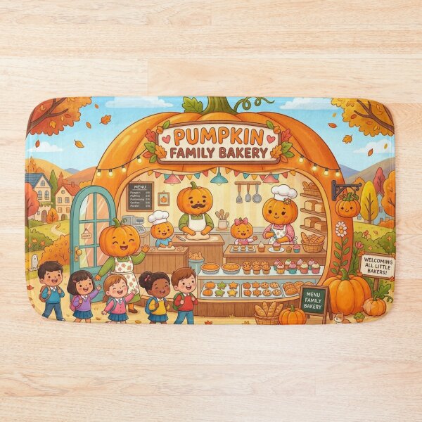 Item preview, Cute Pumpkin Ghost Family Bakery designed and sold by Softie Sticker Studio.