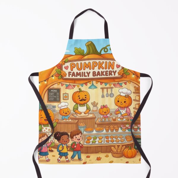 Item preview, Cute Pumpkin Ghost Family Bakery designed and sold by Softie Sticker Studio.