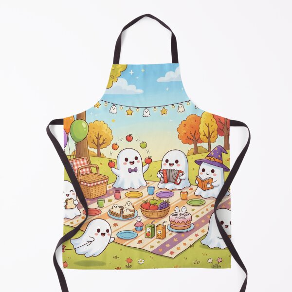 Item preview, Cute Ghost Halloween Outdoor Picnic designed and sold by Softie Sticker Studio.