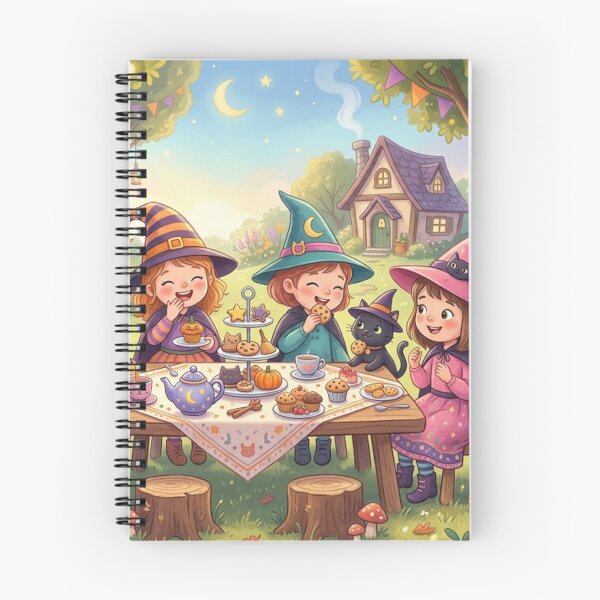 Item preview, Cute Witch Ghost Tea Party designed and sold by Softie Sticker Studio.