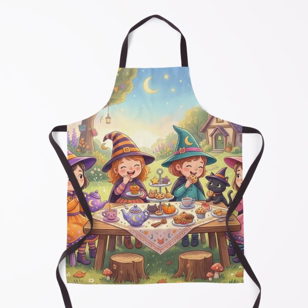 Item preview, Cute Witch Ghost Tea Party designed and sold by Softie Sticker Studio.