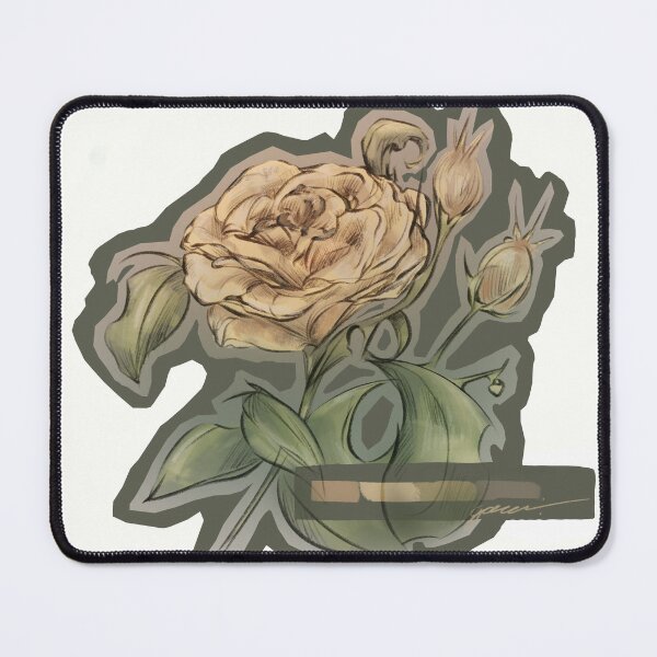 Item preview, Peachy yellow roses (digital art). designed and sold by mossysarts.